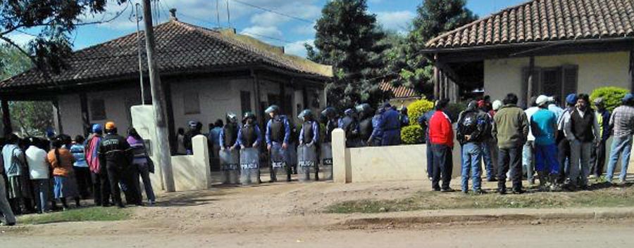 Cortaron la R 11 en Riacho Negro, piden que en las obras «trabaje gente del pueblo»