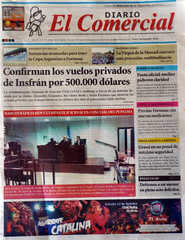 El «diario papel» de Formosa bajo la lupa