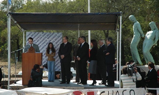 Acto en Margarita Belén (foto: diario La Mañana)