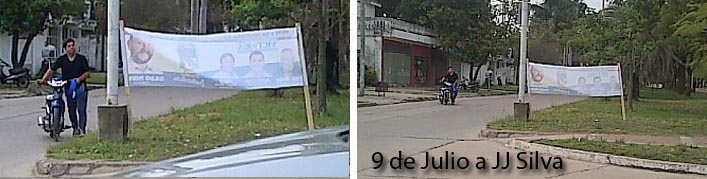 Cuidado con los carteles....