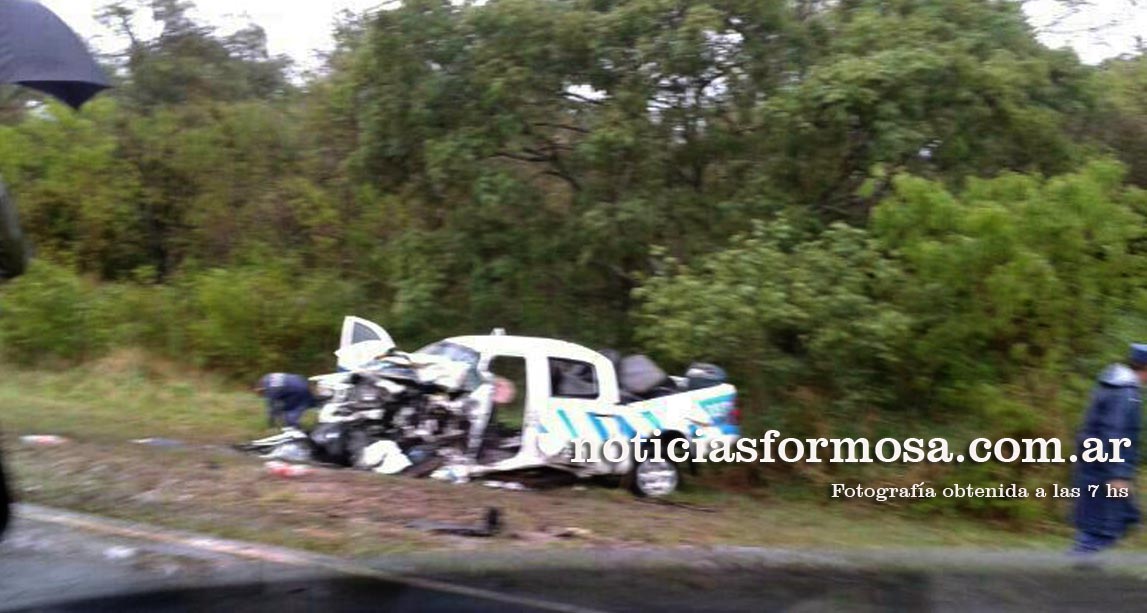 Foto de un lector de NoticiasFormosa obtenida a pocas horas del accidente.