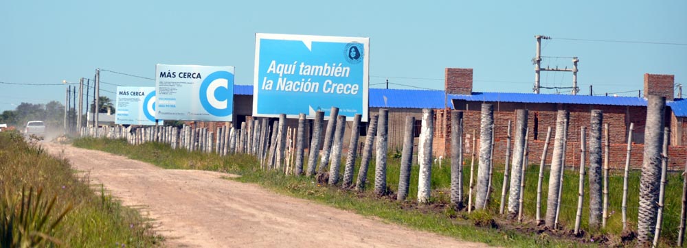 La construcción de viviendas en ese barrio continúa.