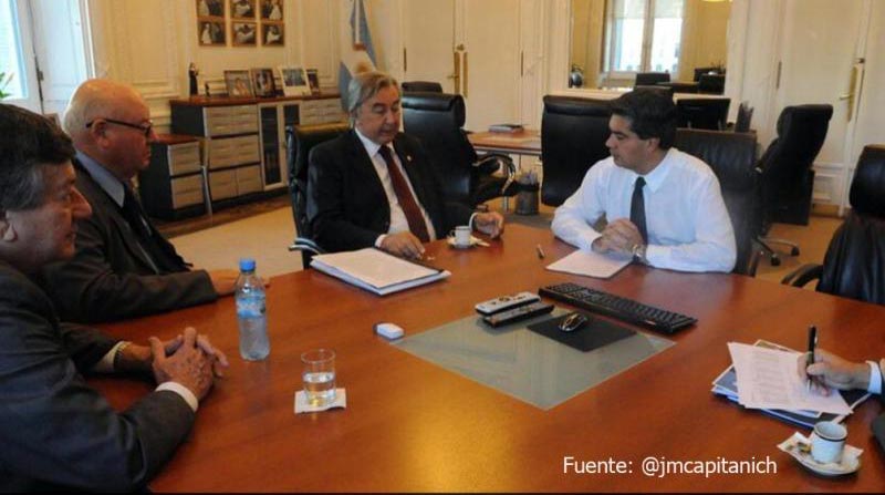 Capitanich recibió a supermercadistas de capitales argentinos.