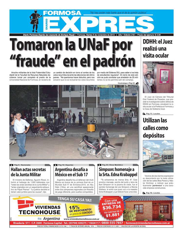 Hubo rehenes, atrincherados y un herido por la protesta en la UNaF