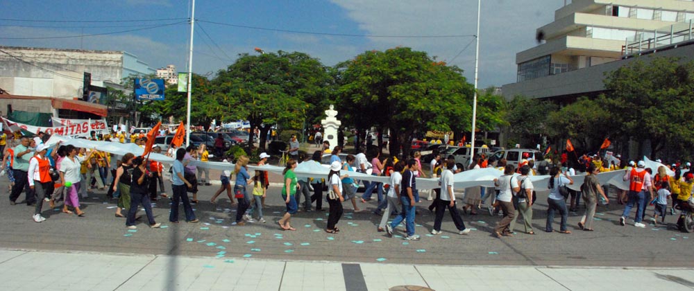 Foto archivo. El lugar de la lucha era la calle, sí o sí.
