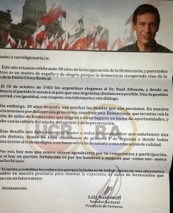 La carta original