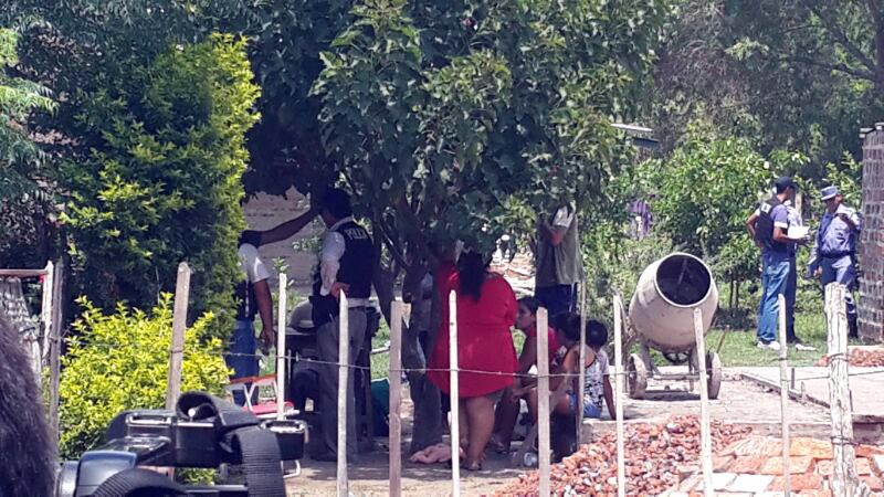 Procedimiento en la casa de un aborígen de El Colorado.