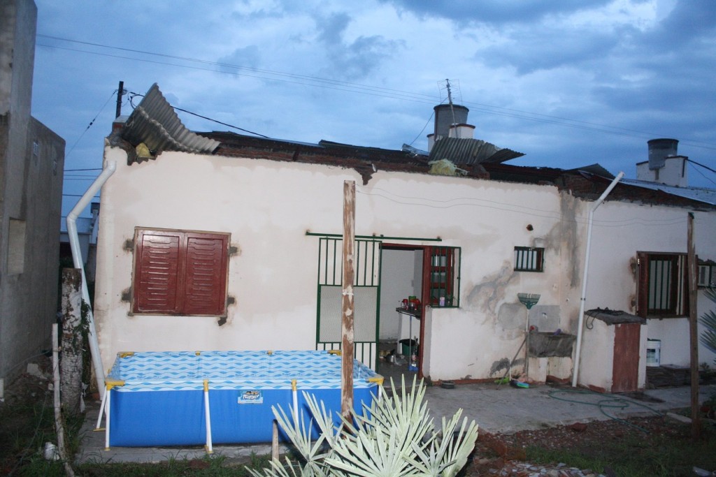 Así quedó una de las viviendas (Foto: portal Radio La Voz)