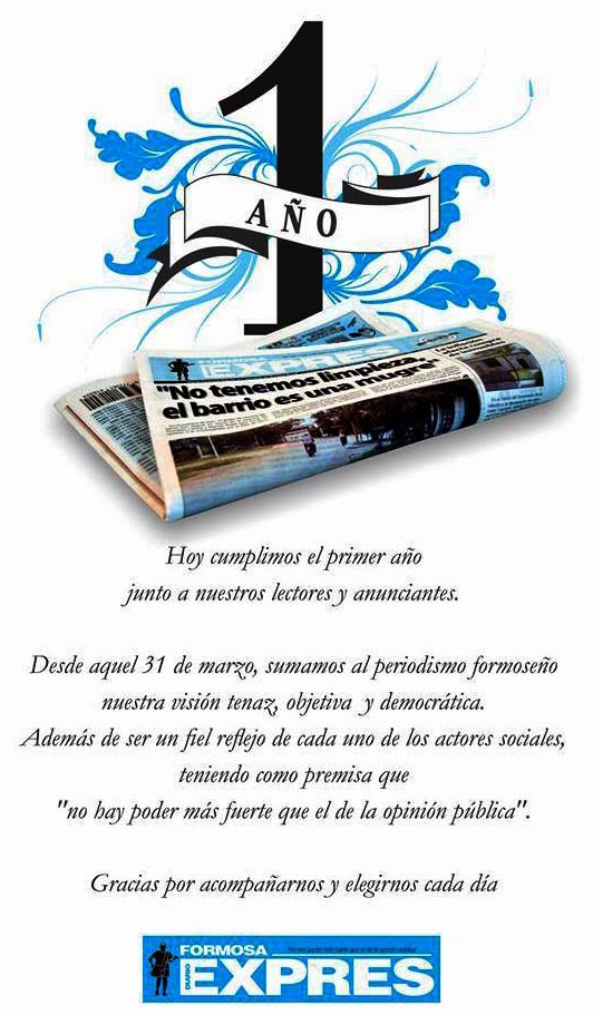 cumpleños Formosa Expresvsale