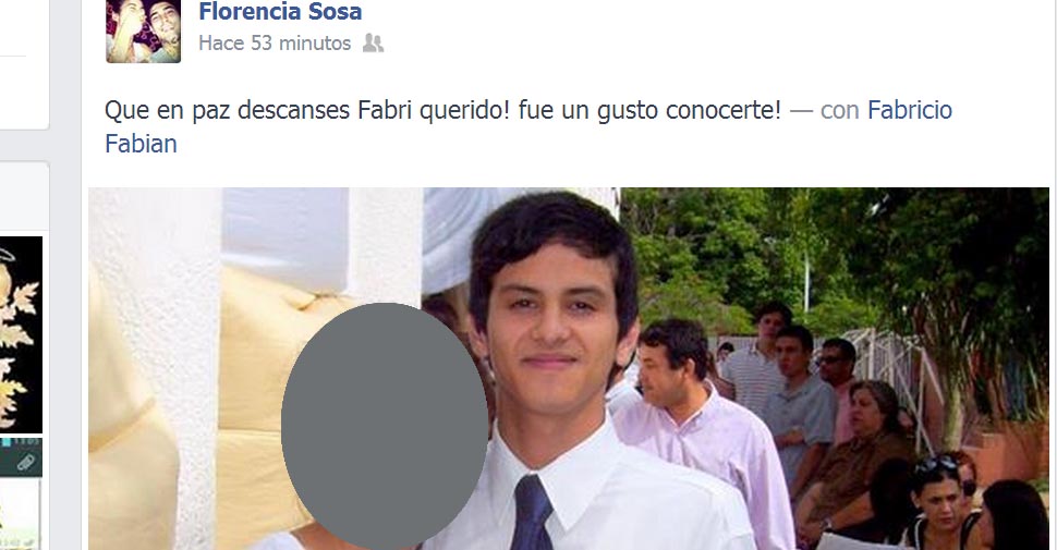Comenzaron las condolencias en las redes sociales.