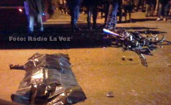 La víctama fatal y la moto,