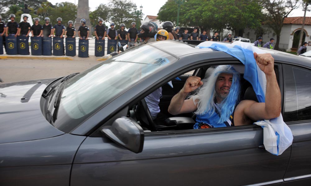 La alegría es argentina.. hoy no apareció Messi, pero estaba el Pipita!!