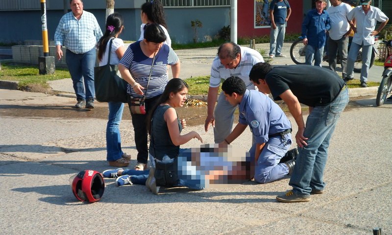 El día del accidente. Foto: diario La Mañana