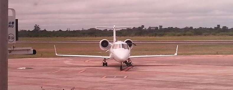 La aeronave que trajo a Mauricio Macri