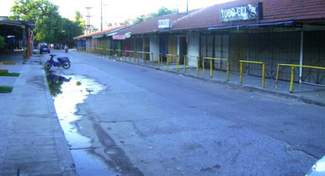 El "Mercadito", vacío