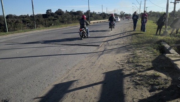 Avenida Maradona, ahora cortada.
