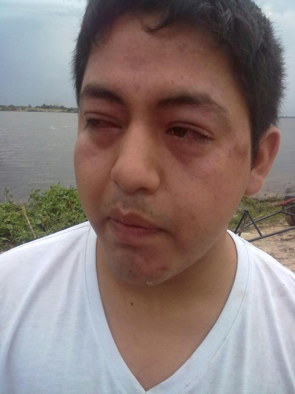golpeado en costa brava