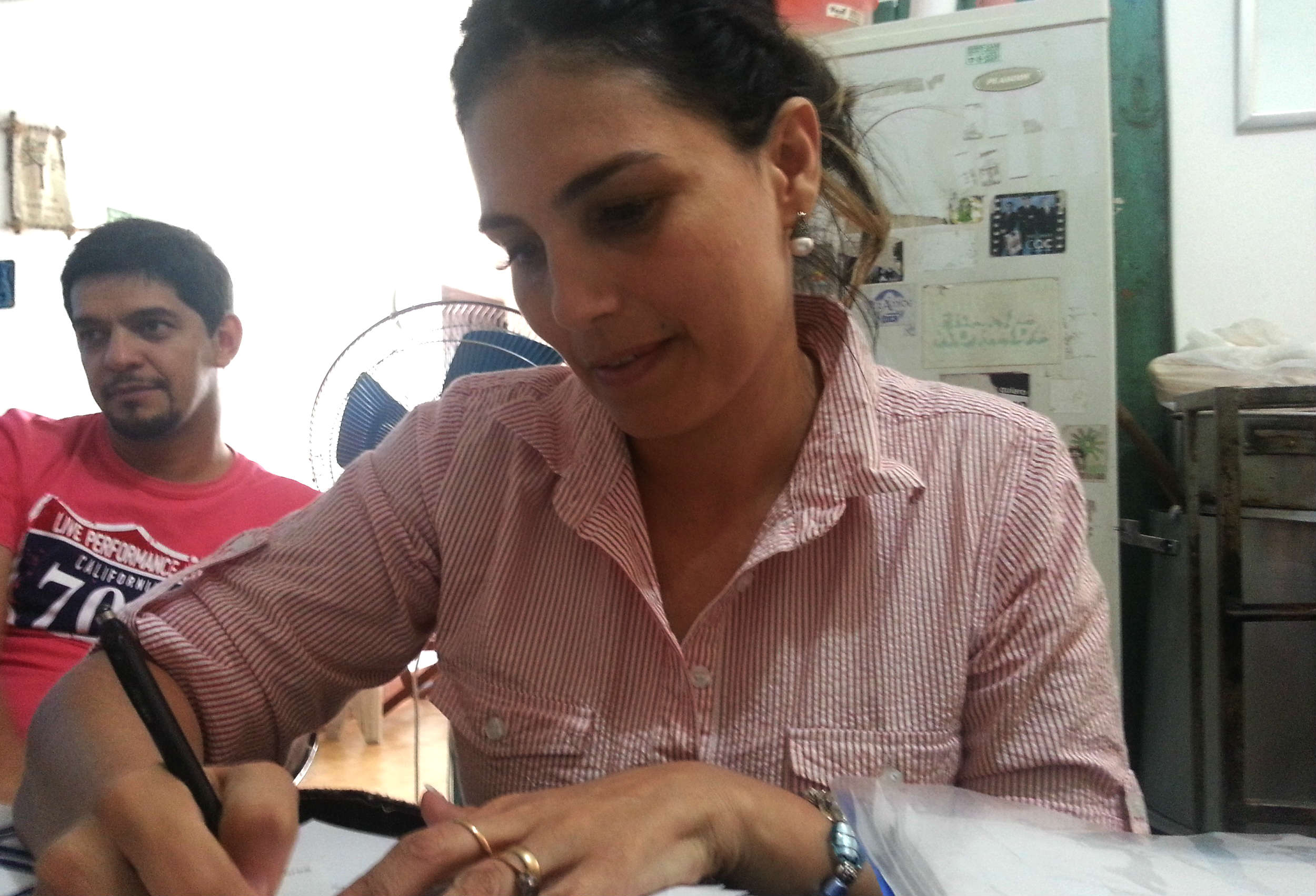 Lourdes Coronel, madre de Belén.