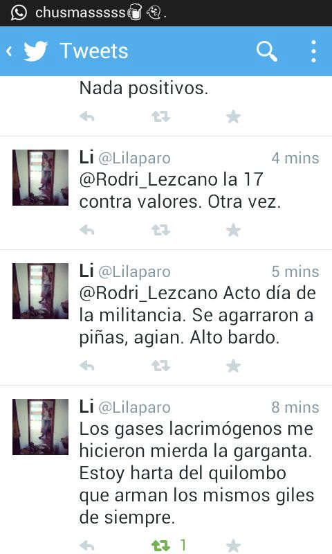 Piñas, trompadas y gas pimienta en el acto por el día del Militante