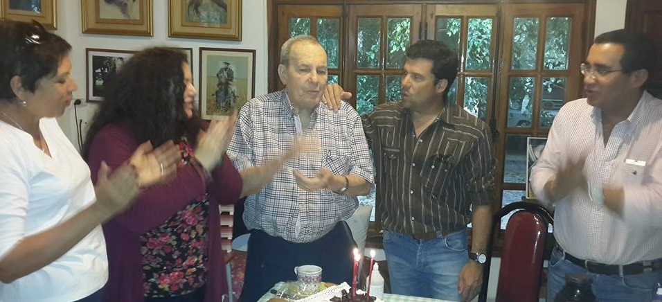 Septiembre 2014, en el cumpleños de Alberto en su casa de Herradura.