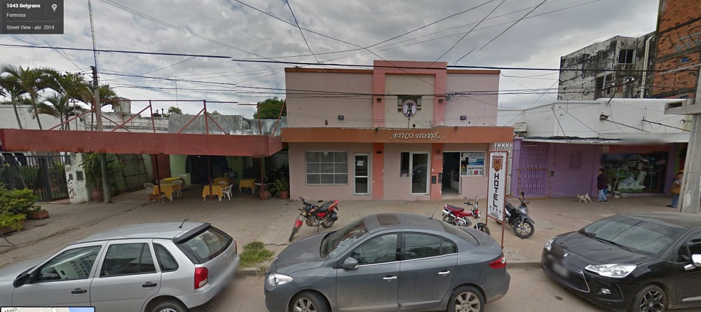 Así era la zona con las marquesinas