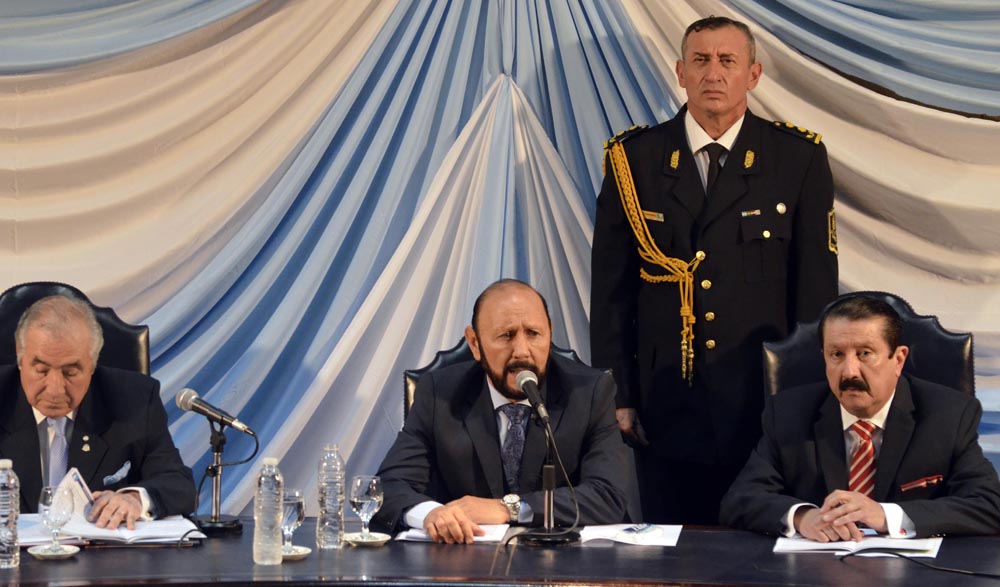 Insfrán en su informe anual en la Legislatura local. Foto: Tito Gandolfi