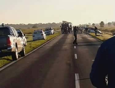 Falleció una mujer en la ruta 11, al chocar contra un micro de la empresa Godoy