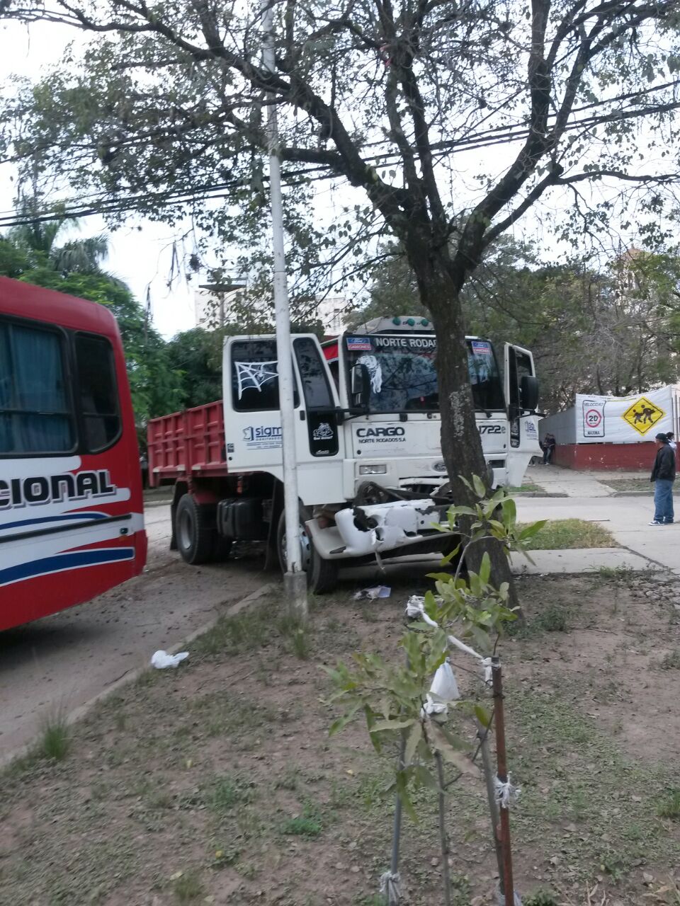 Accidente en Sarmiento y Brandsen