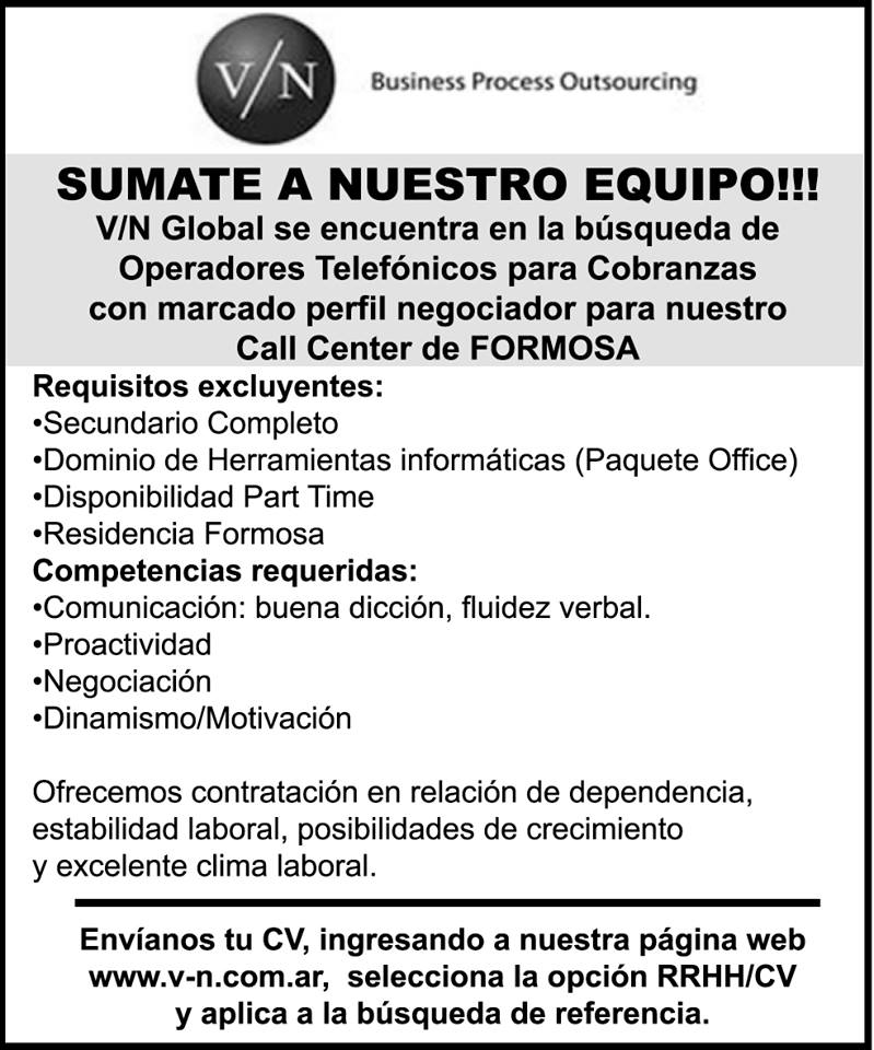 ofrecen trabajo