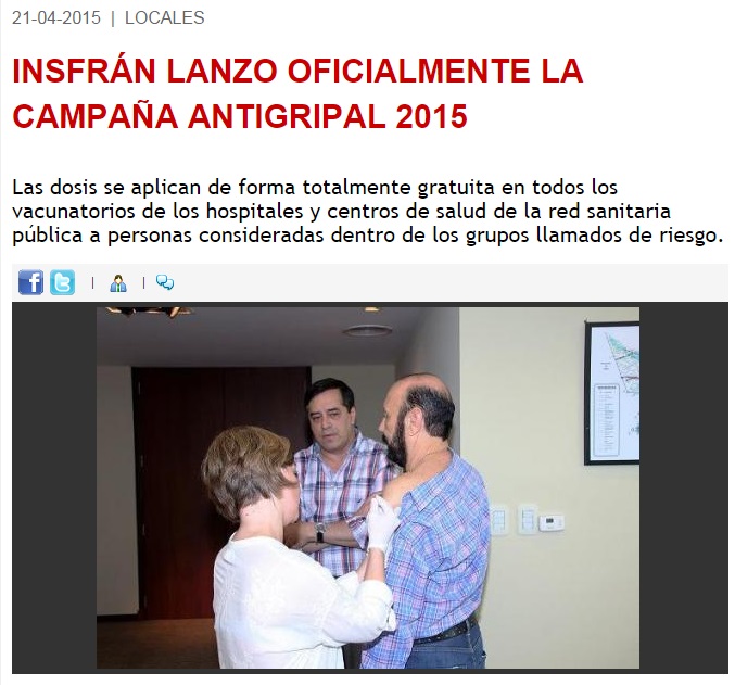 vacunación gildo 2015