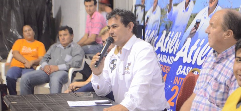 Atilio Basualdo en campaña.
