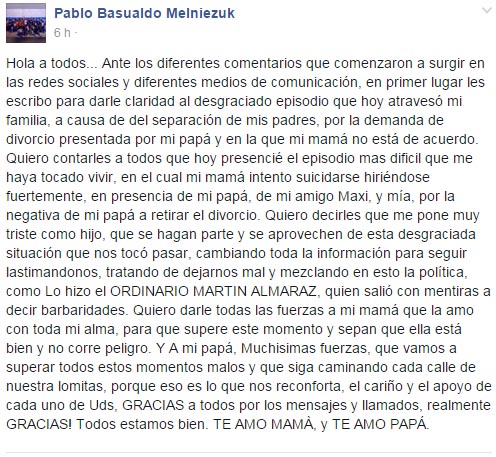Hecho policial, que involucra a candidato a intendente, conmociona a Las Lomitas