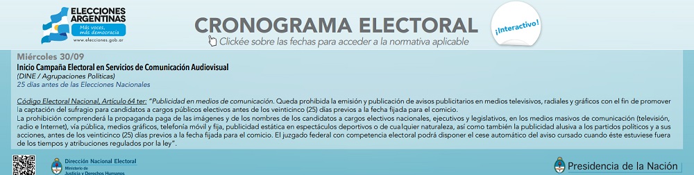 Lo que establece el Código Electoral.
