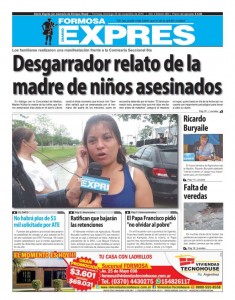 tapa exprea mdre niños asesinados