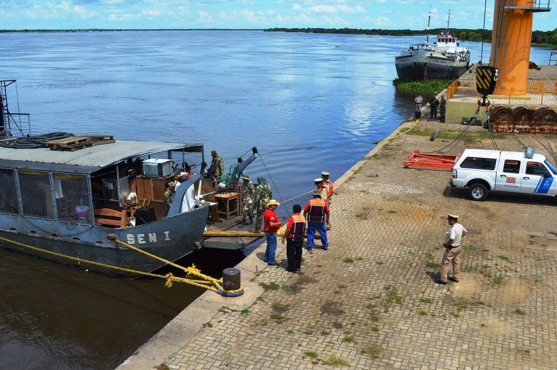 Inundados paraguayos cruzaron hacia Formosa para alojarse en centros de evacuación