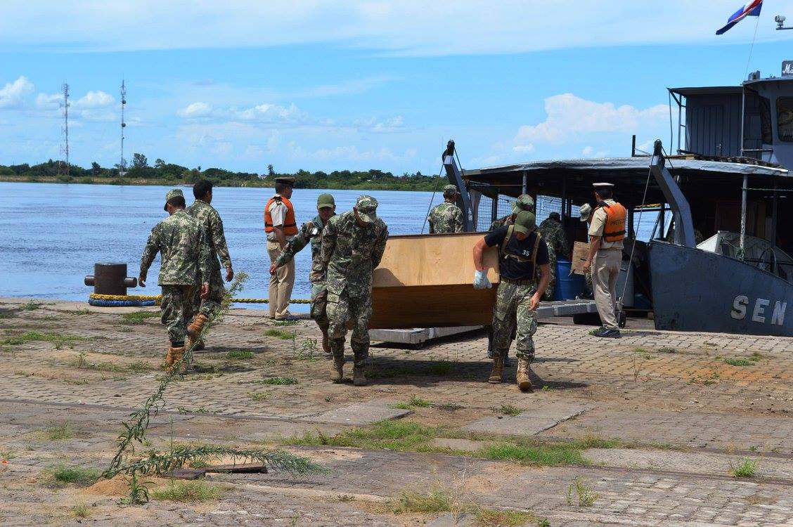 Inundados paraguayos cruzaron hacia Formosa para alojarse en centros de evacuación