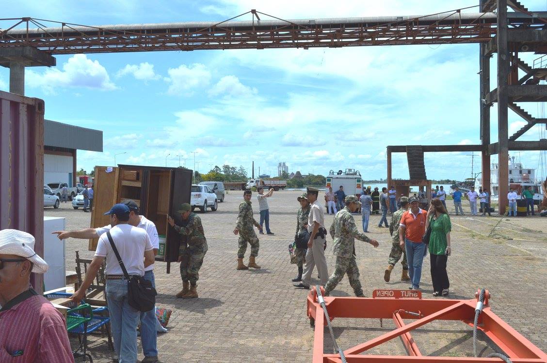 Inundados paraguayos cruzaron hacia Formosa para alojarse en centros de evacuación