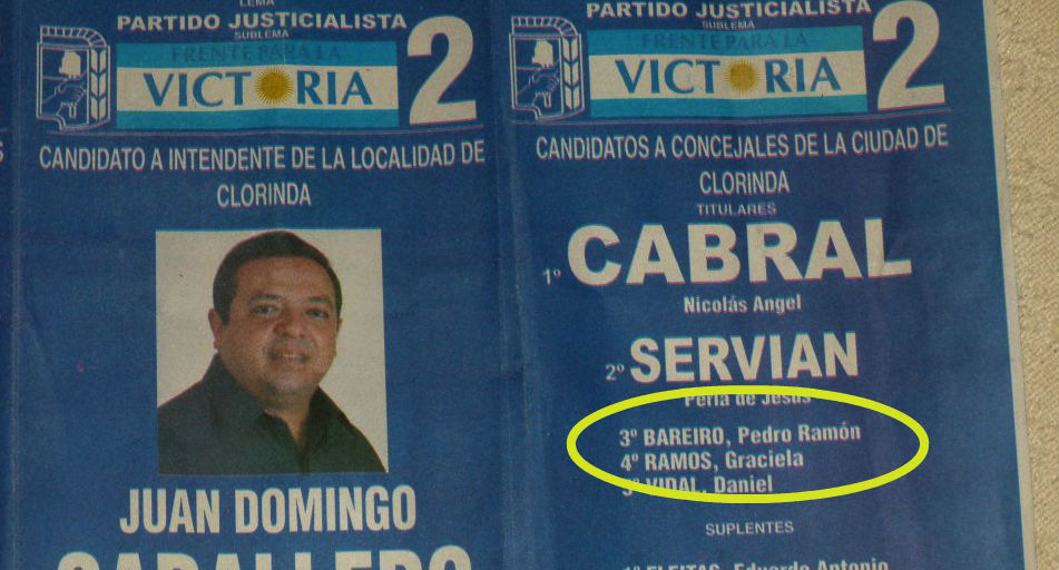 pedro ramon bareiro concejal boleta nf