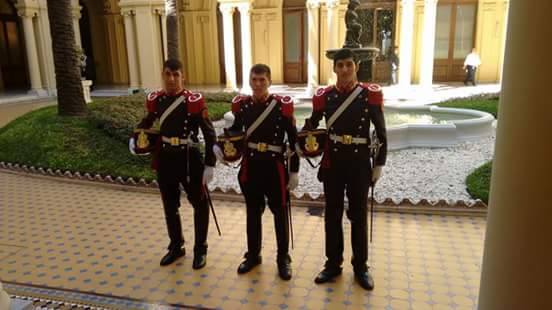 Granaderos formoseños, hicieron guardia en la visita de Obama a la Argentina