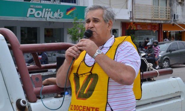 Carlos Toloza, gremio Voz Docente.