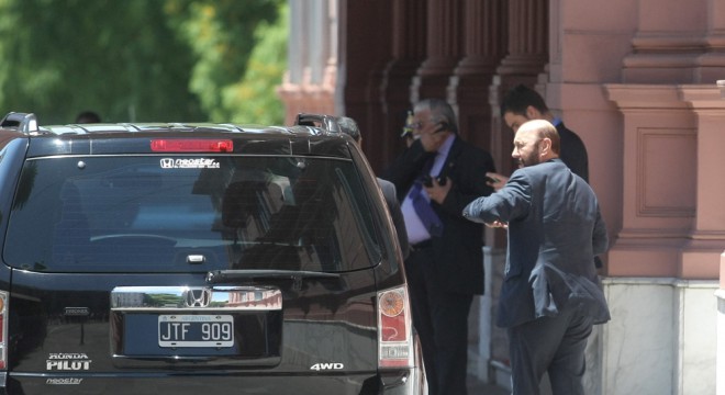 Insfrán, en Casa Rosada.