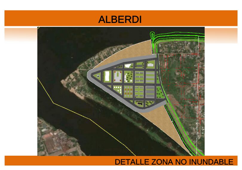 Mientras refuerza barreras, Alberdi planea paseo costanero, ruta pavimentada a Asunción, shopping y playa