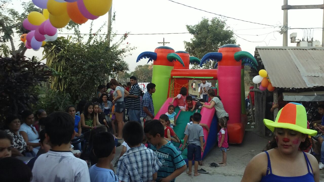 Festejaron el día del niño en el barrio San Antonio