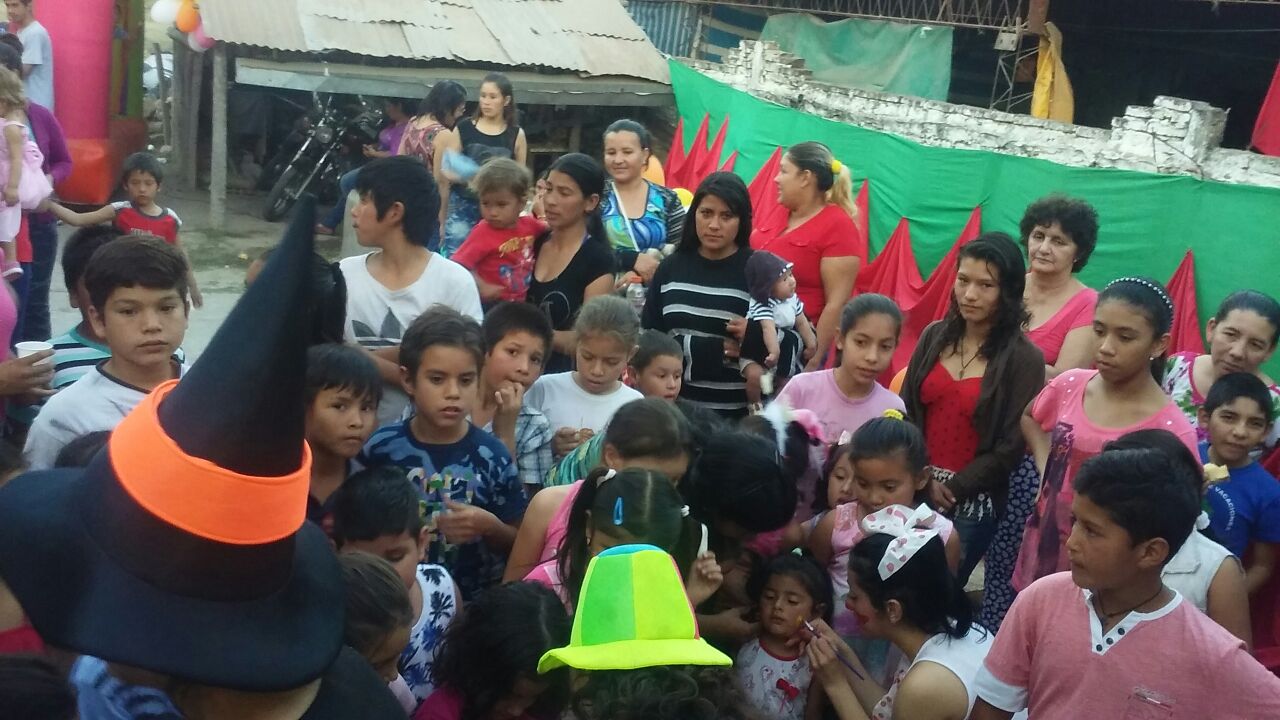 Festejaron el día del niño en el barrio San Antonio