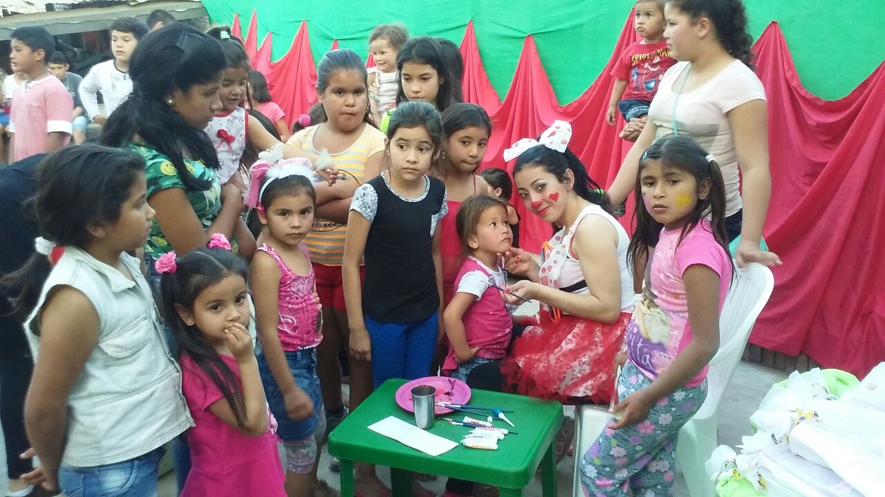 Festejaron el día del niño en el barrio San Antonio