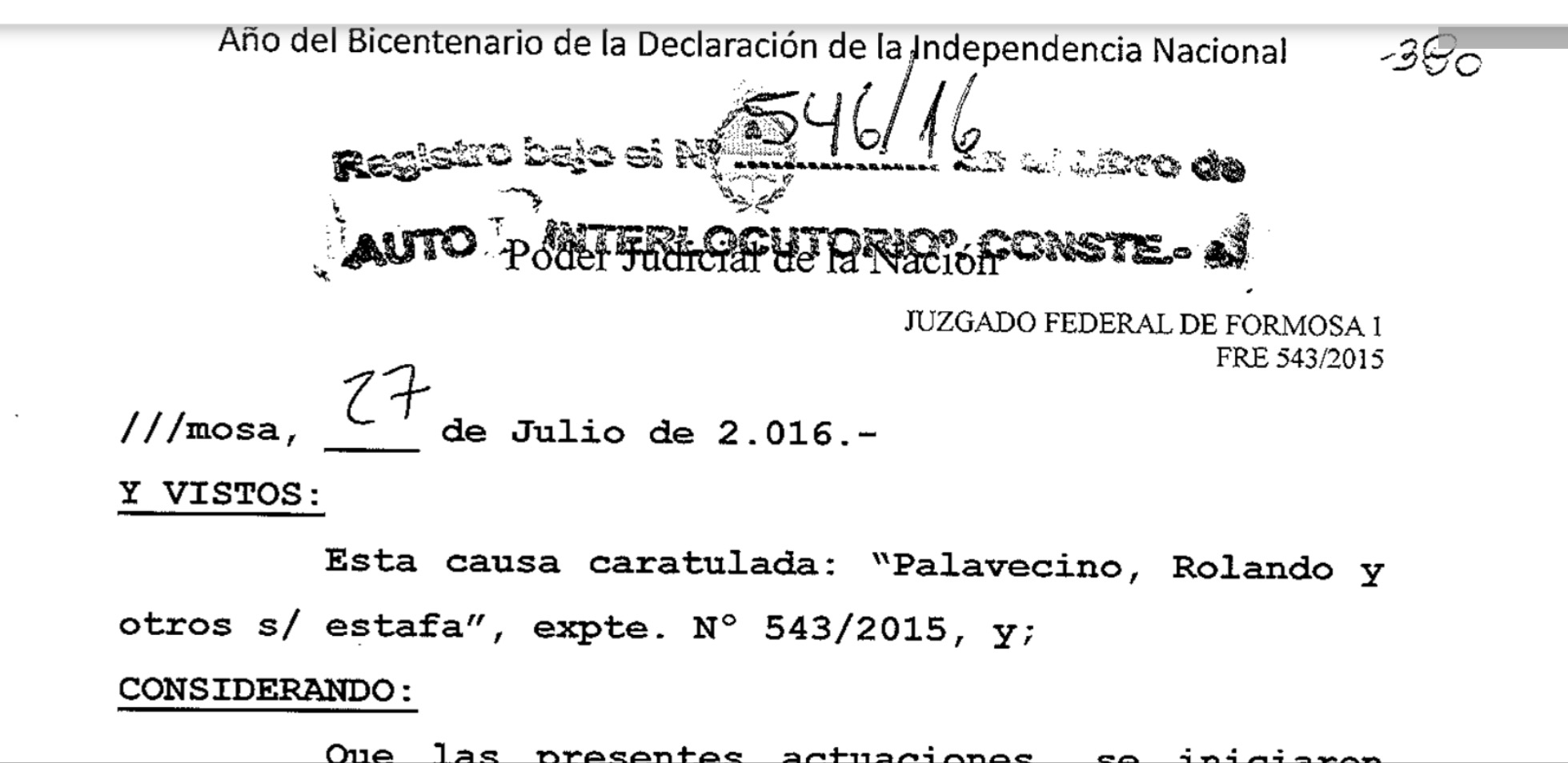 El ex director del Pami-Formosa negó el procesamiento; aquí la resolución