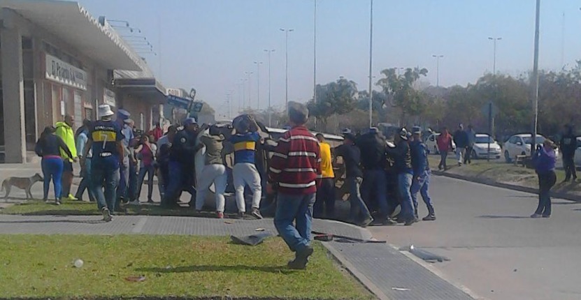 Accidente en la Gutnisky, frente a El Pajarito