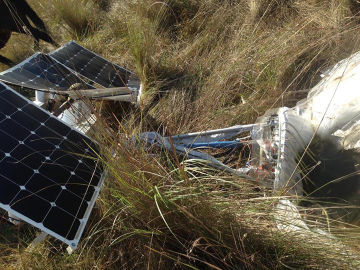 Globo del proyecto Loon de Google cayó en un campo de los Maglietti