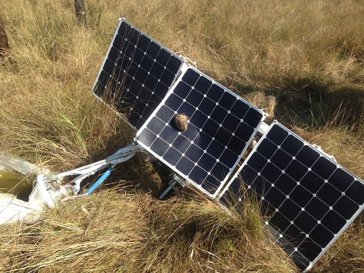Globo del proyecto Loon de Google cayó en un campo de los Maglietti