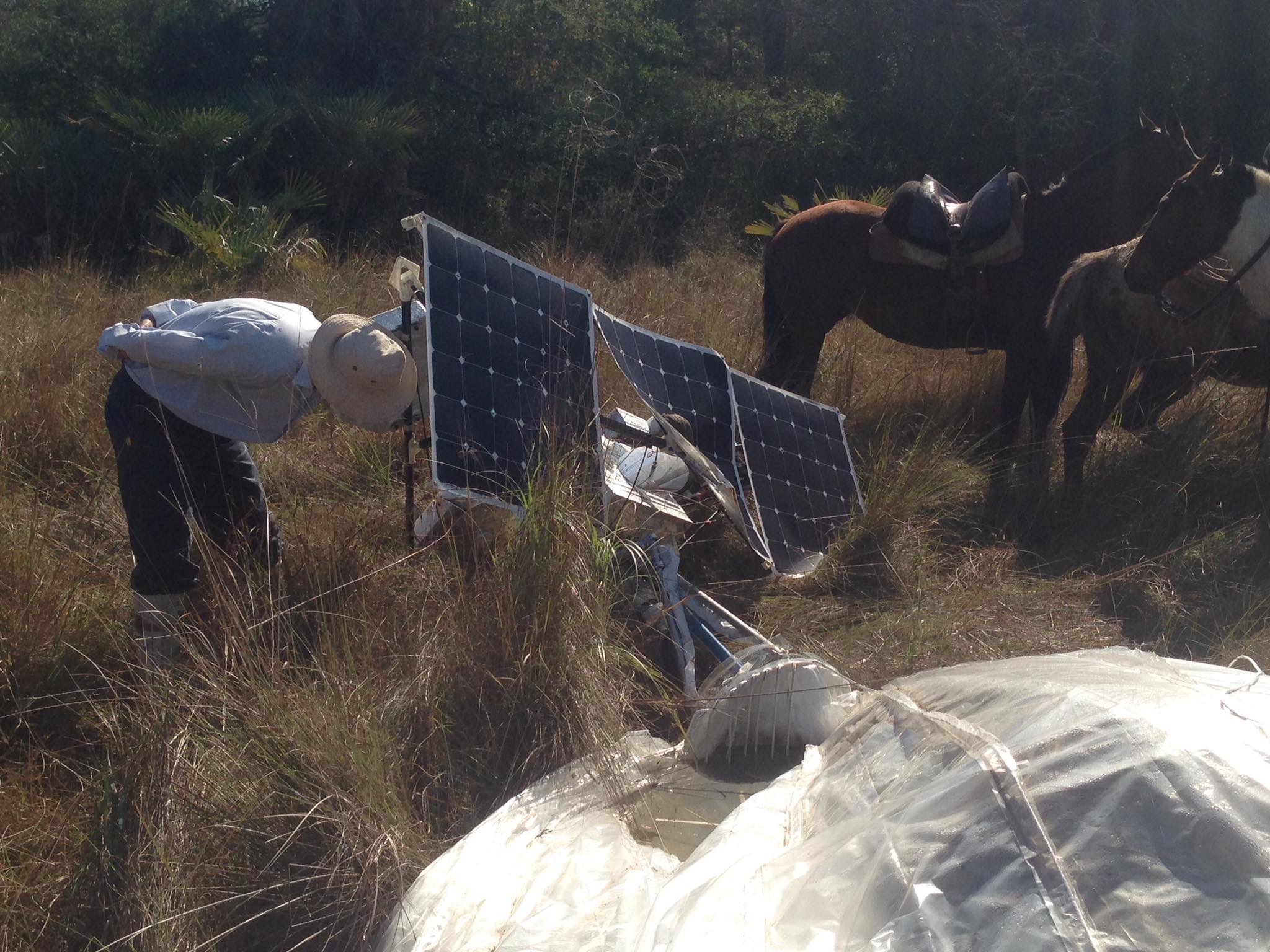 Globo del proyecto Loon de Google cayó en un campo de los Maglietti